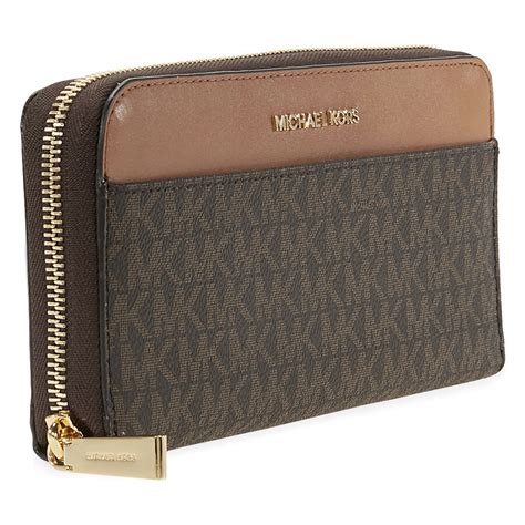 brown and black michael kors wallet|brown designer inspired wallet.